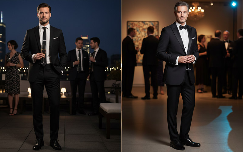 Black tie optional dress kód